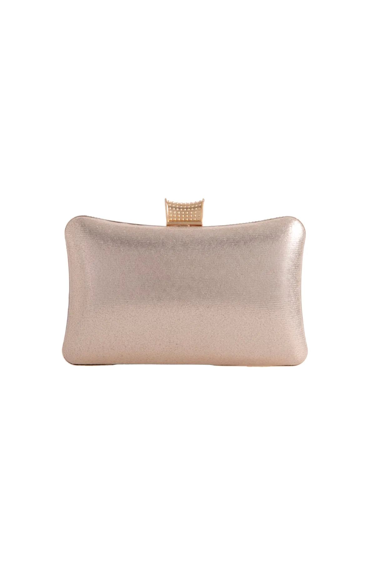 Champagne Diamante Clutch Bag