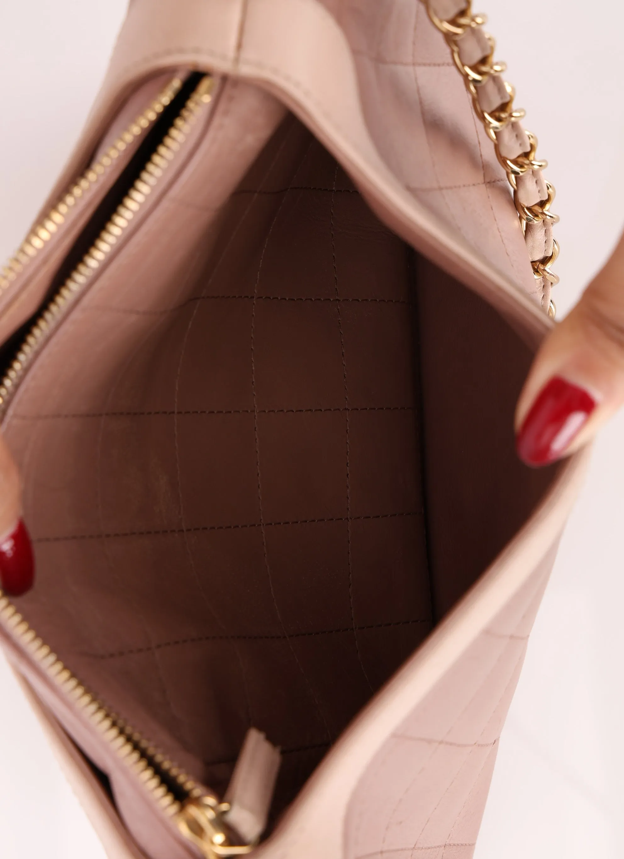 Chanel 2002 Calfskin Quilted Mademoiselle Jacket Shoulder Bag