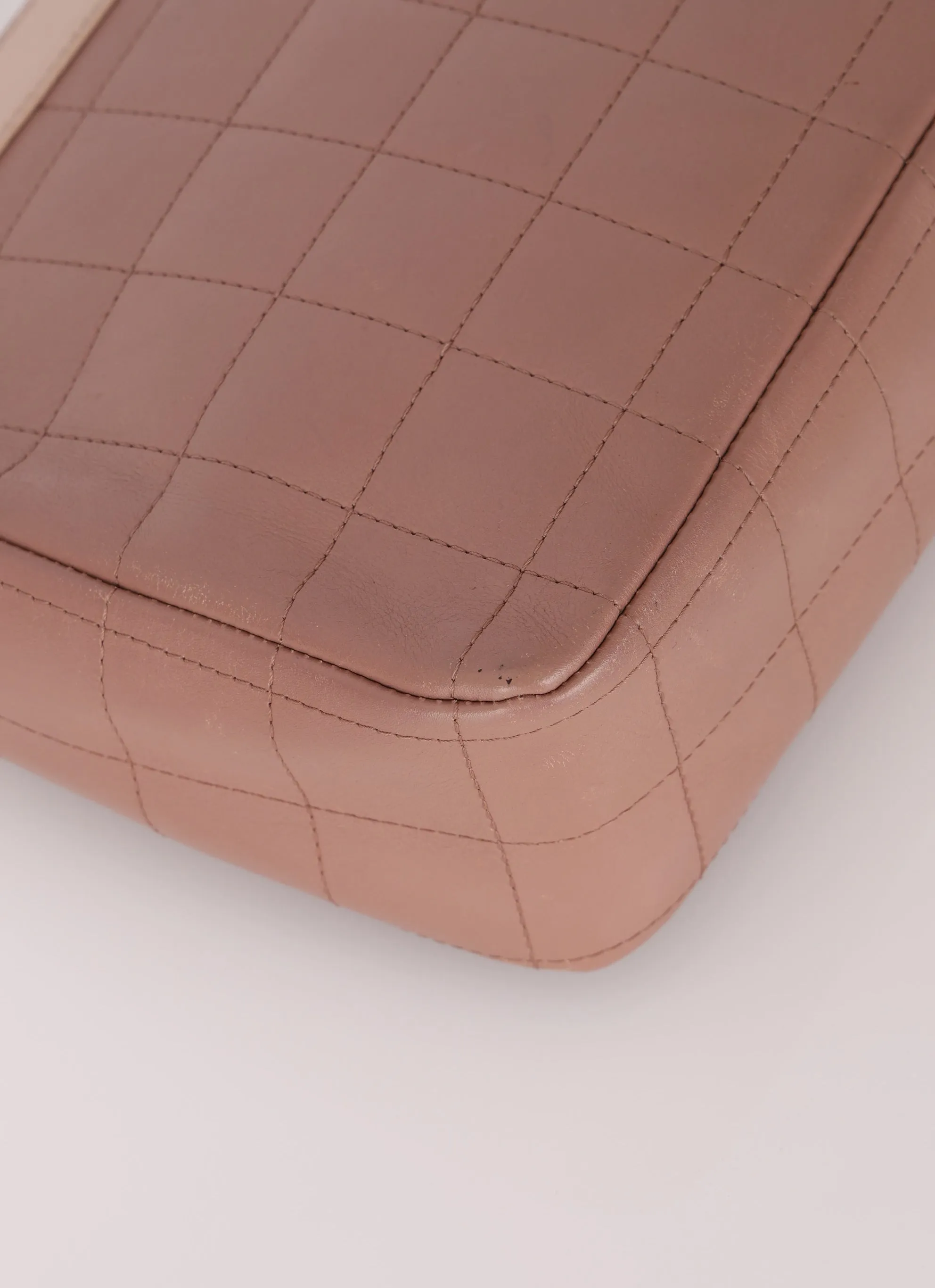 Chanel 2002 Calfskin Quilted Mademoiselle Jacket Shoulder Bag