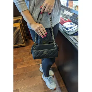 Chanel bag Black Caviar Quilted Small In & Out Camera Case