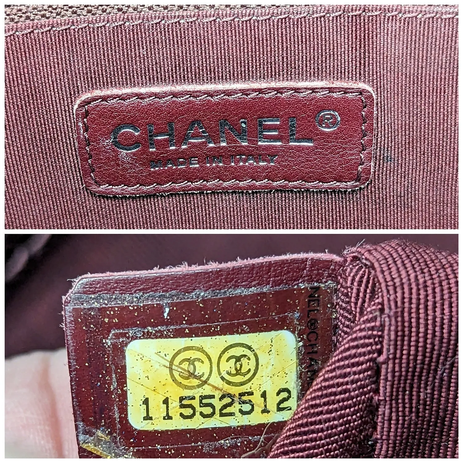 Chanel bag Burgundy Quilted Caviar Grand Shopping Tote GST