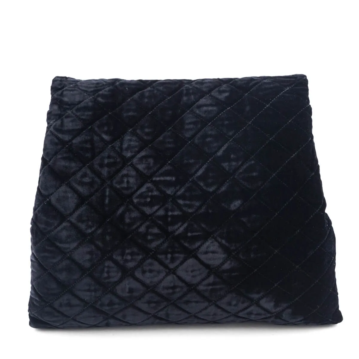 Chanel Black Velvet Hand Warmer Clutch