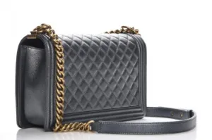 CHANEL CAVIAR QUILTED MEDIUM BOY FLAP BAG