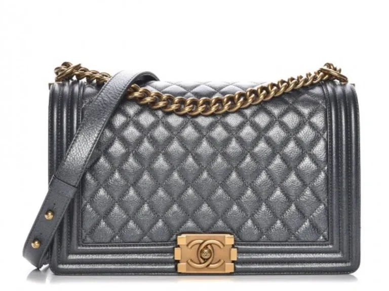 CHANEL CAVIAR QUILTED MEDIUM BOY FLAP BAG