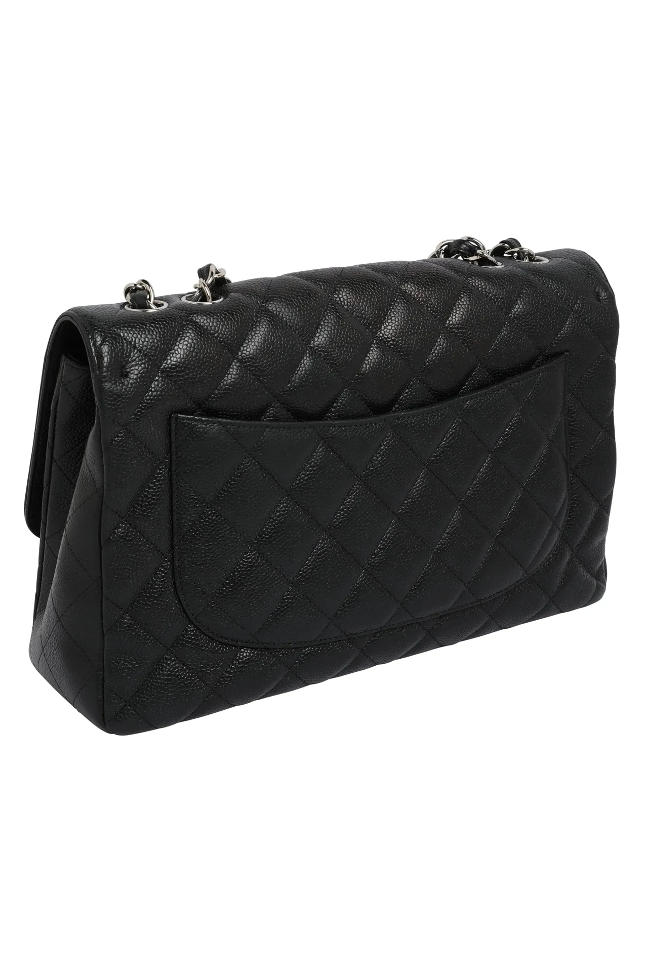 CHANEL Caviar Quilted Single New Bag Large