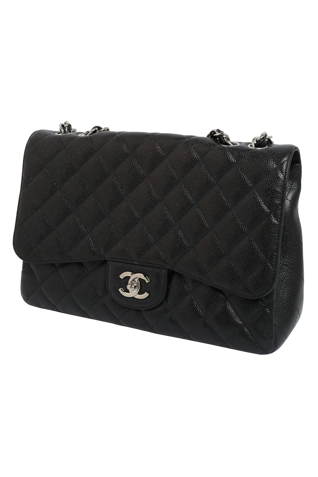 CHANEL Caviar Quilted Single New Bag Large
