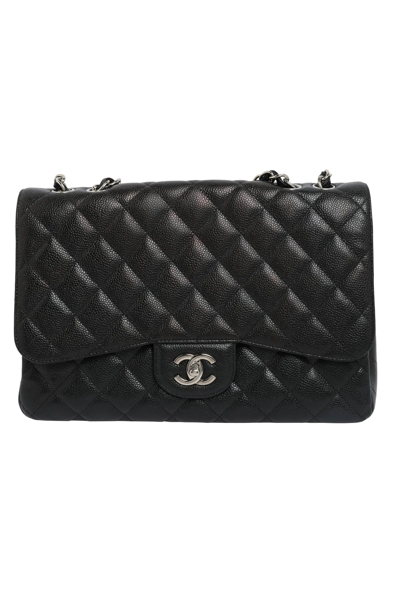 CHANEL Caviar Quilted Single New Bag Large