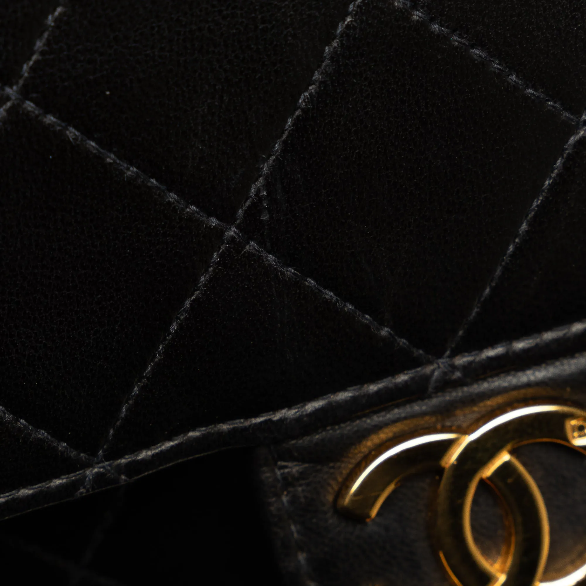Chanel CC Quilted Lambskin Shoulder Bag