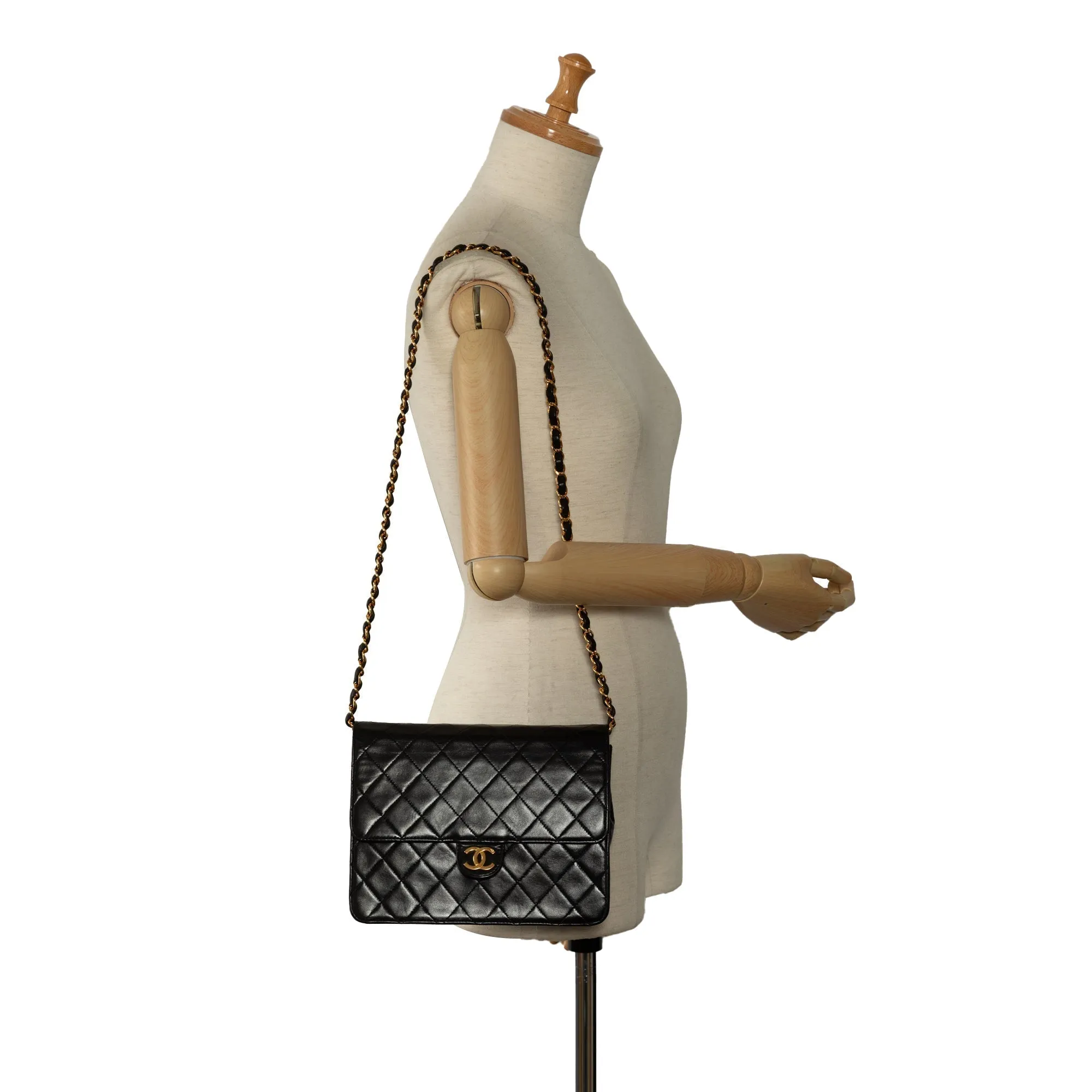 Chanel CC Quilted Lambskin Shoulder Bag
