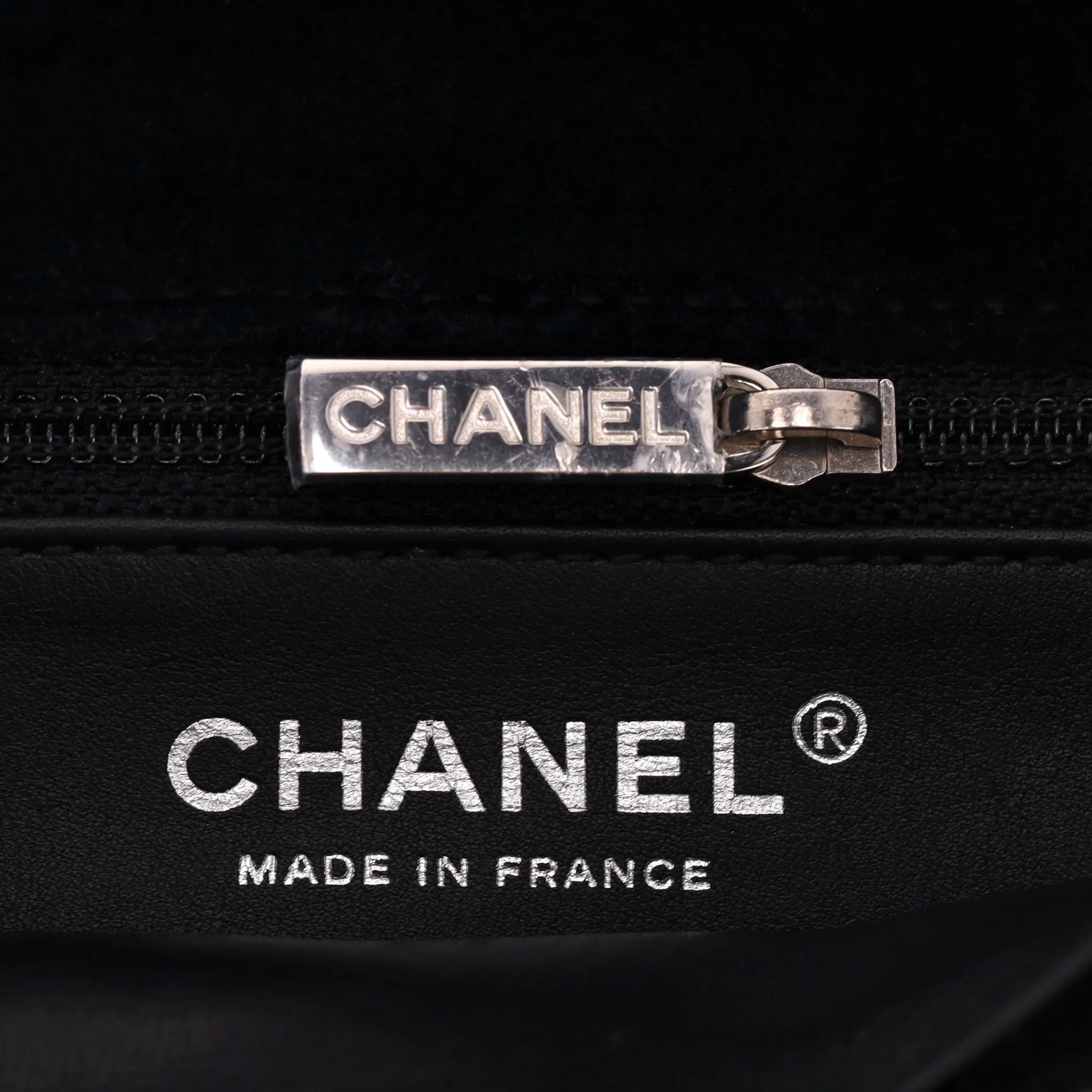 Chanel Crystal Detailed Velvet Clutch Bag