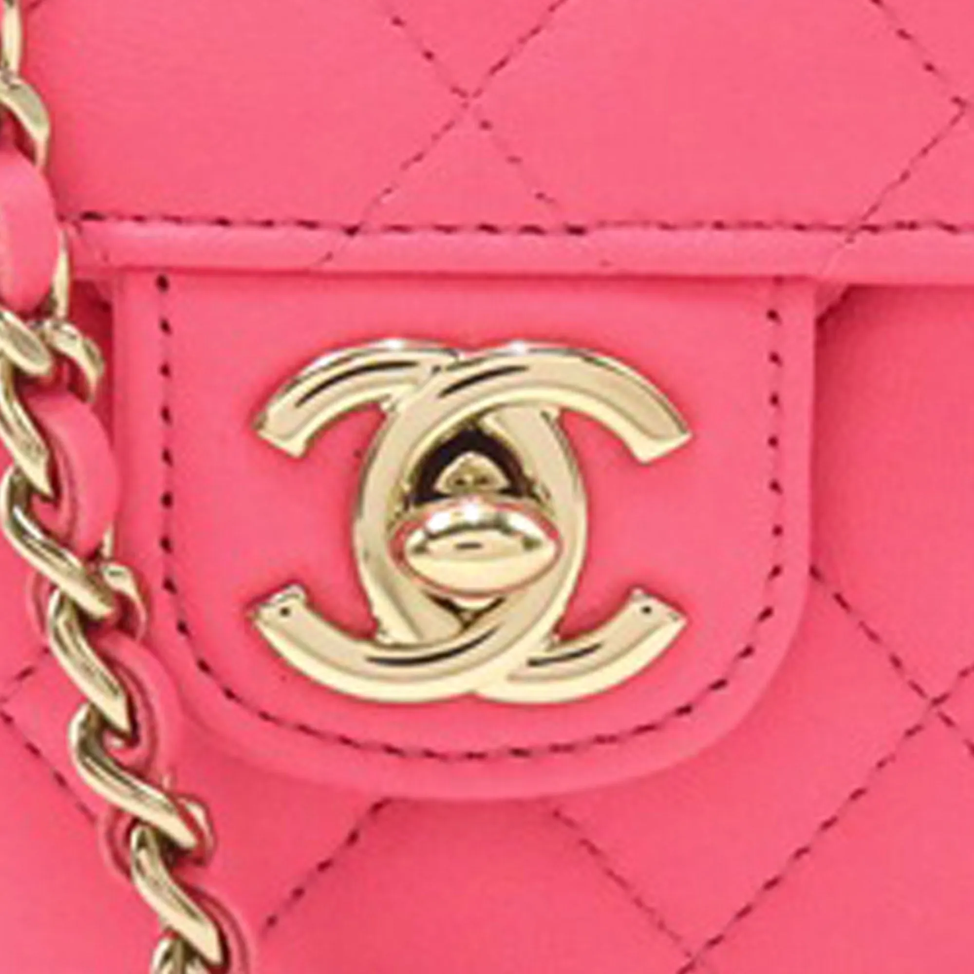 Chanel Mini Lambskin CC in Love Heart Crossbody Crossbody Bag