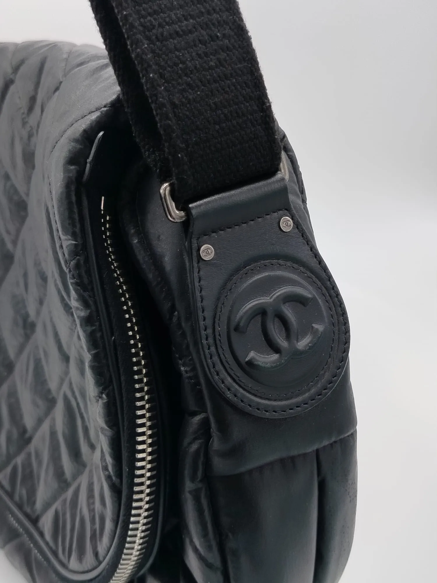 Chanel Nylon Quilted Coco Cocoon Messenger Bag - '10s