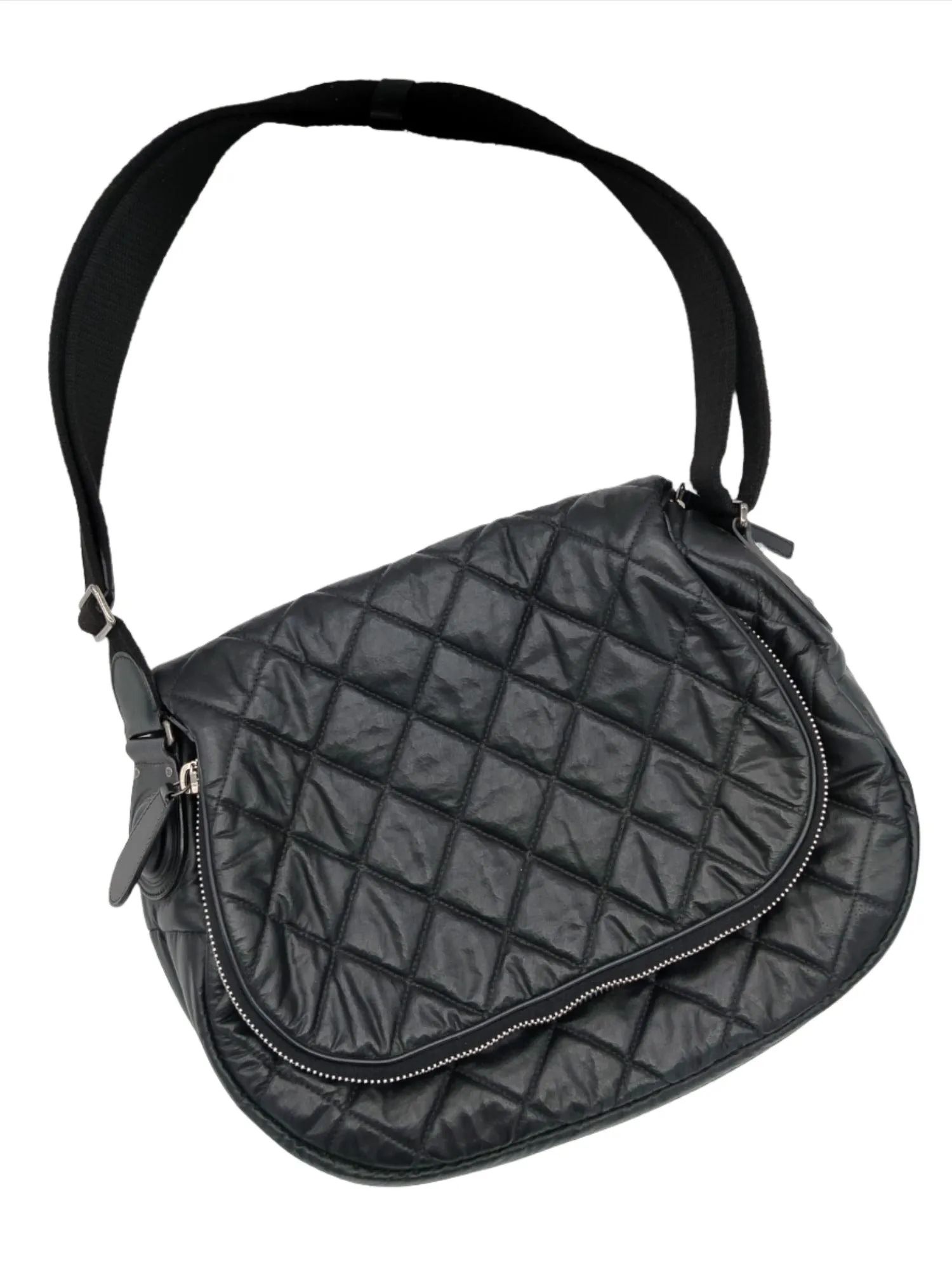 Chanel Nylon Quilted Coco Cocoon Messenger Bag - '10s
