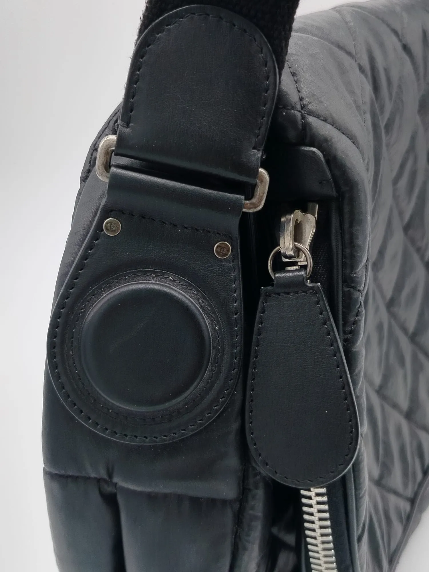 Chanel Nylon Quilted Coco Cocoon Messenger Bag - '10s