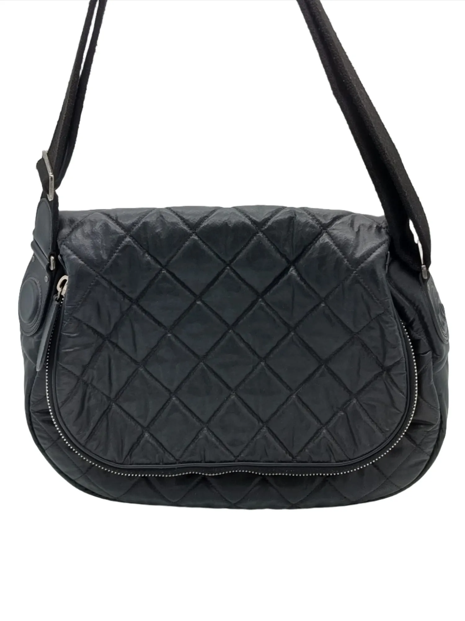 Chanel Nylon Quilted Coco Cocoon Messenger Bag - '10s