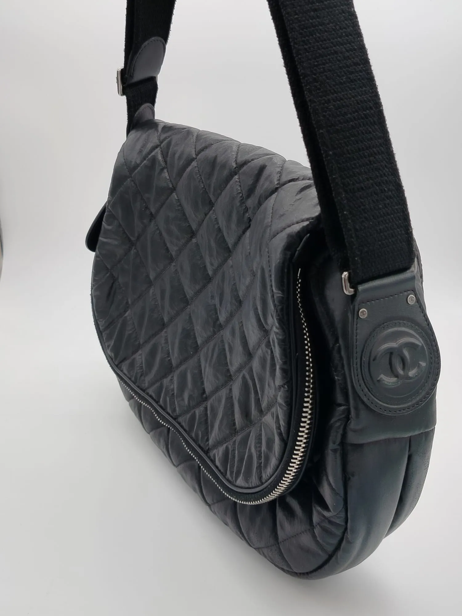 Chanel Nylon Quilted Coco Cocoon Messenger Bag - '10s