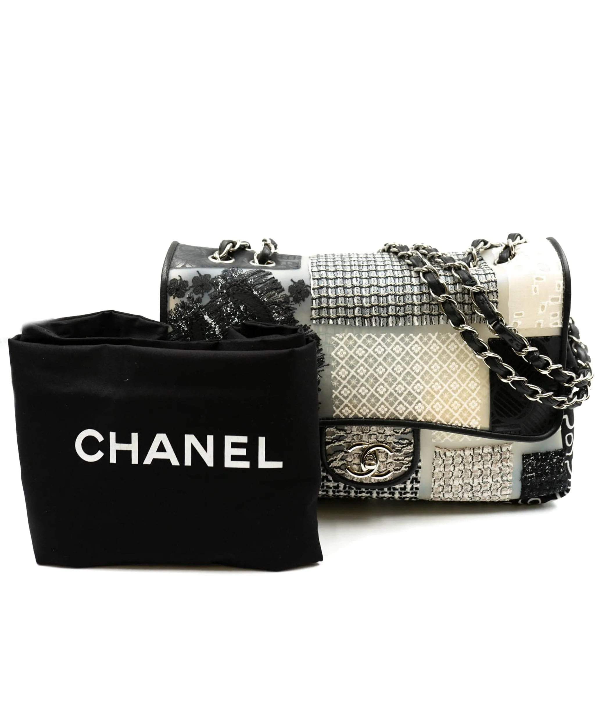 Chanel PVC Jumbo patchwork bag SHW - AWL3984 - AUC