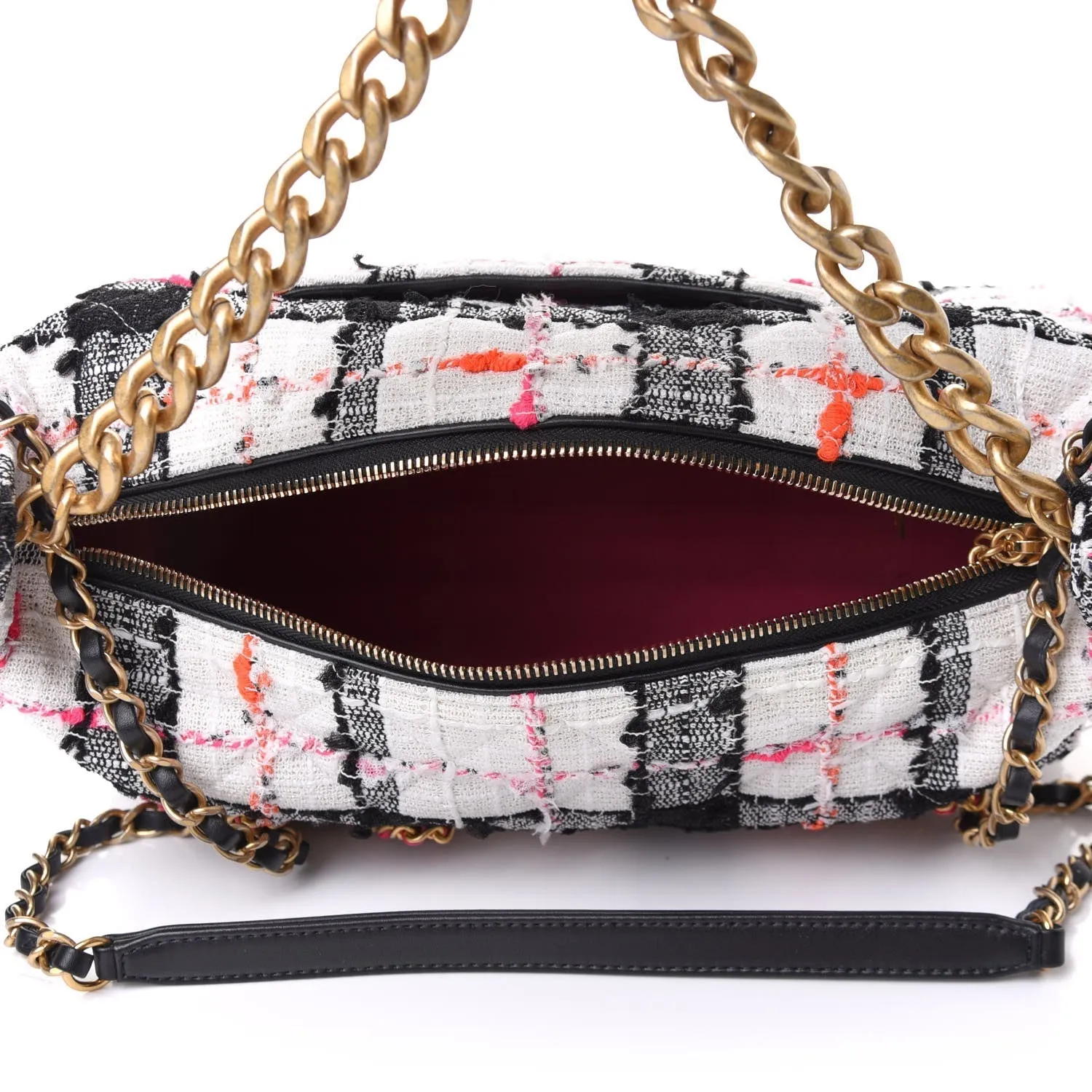 CHANEL TWEED CHAIN 20S SIGNATURE HOBO BAG