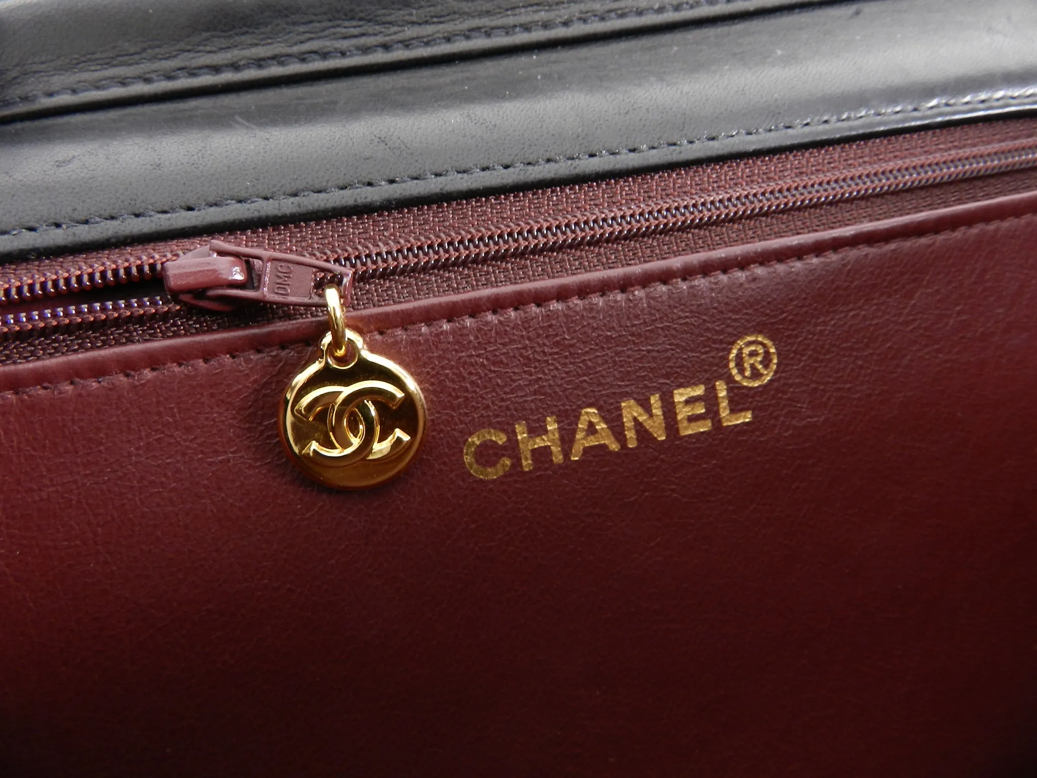 Chanel Vintage 1996 Black Quilted Lambskin Flap Bag