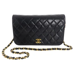 Chanel Vintage 1996 Black Quilted Lambskin Flap Bag