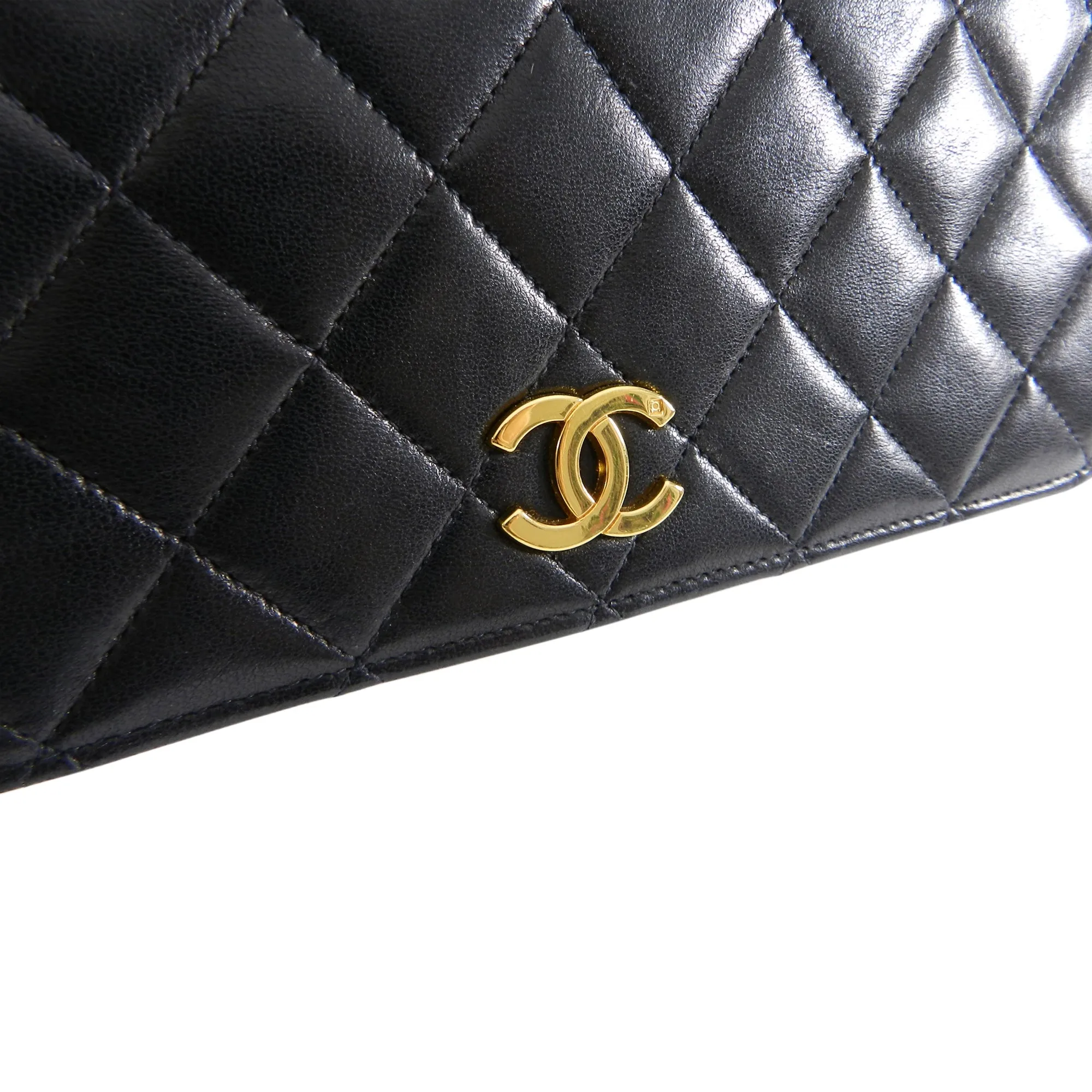 Chanel Vintage 1996 Black Quilted Lambskin Flap Bag