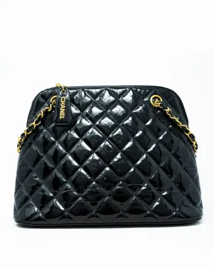Chanel Vintage Patent Leather Quilted Shoulder Bag - AWC1120