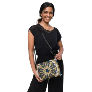 Chic Mandal Pattern Faux Leather Crossbody Bag