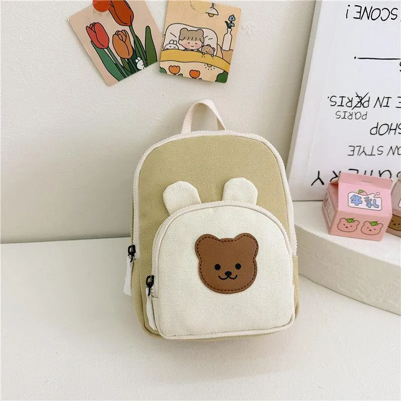Children Backpack Cartoon Bunny Girls Color Matching Shoulders