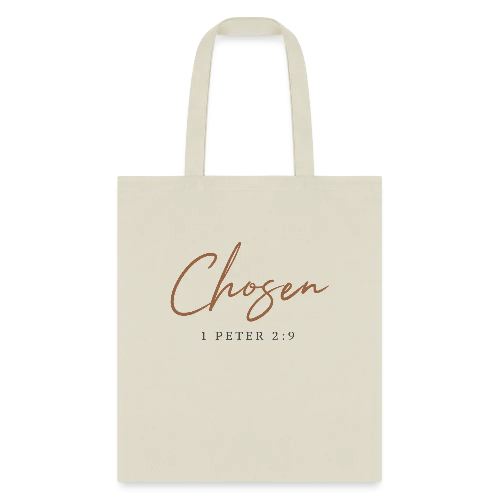 Chosen Cotton Canvas Tote Bag - Natural Beige