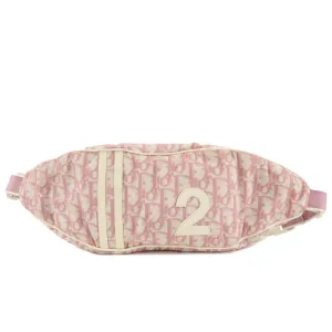 Christian Dior Trotter No.2 Nylon Patent Leather Waist Bag Pink Used