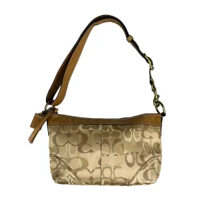 COACH BEIGE SIGNATURE UNDERARM BAG