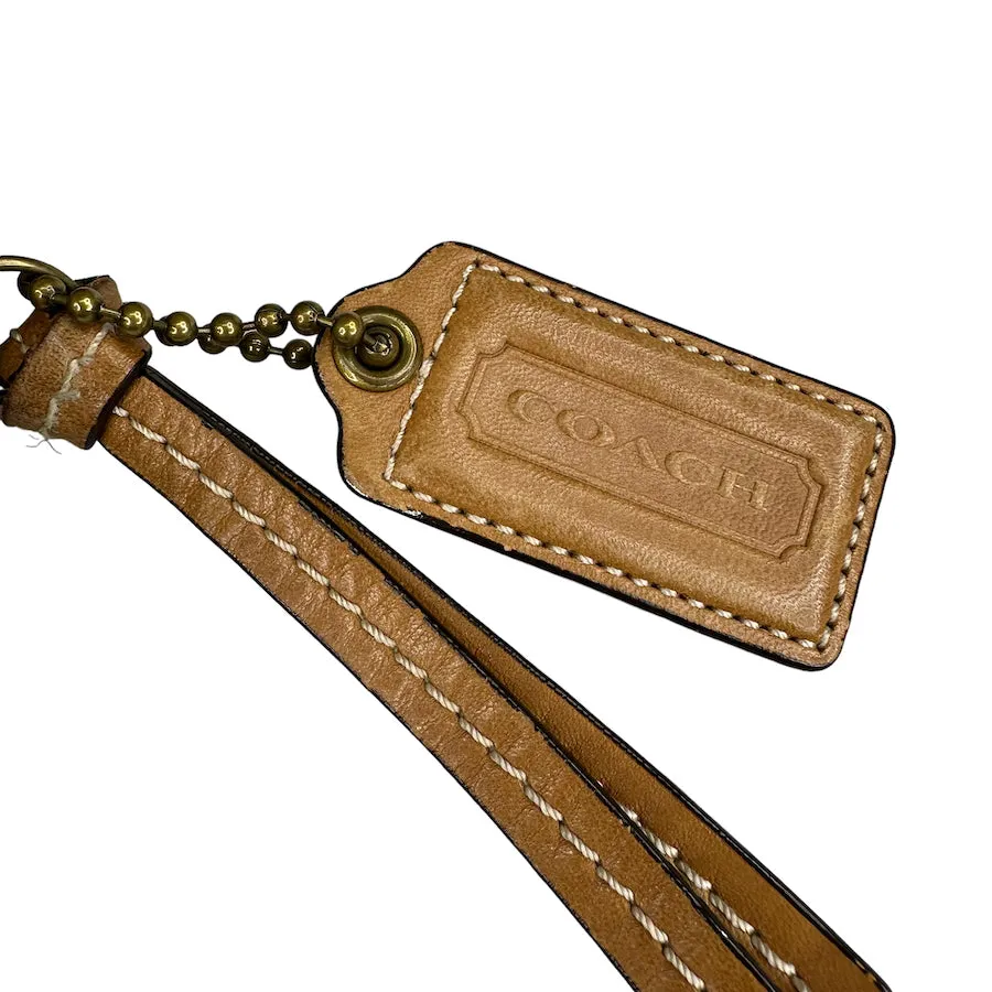 COACH BEIGE SIGNATURE UNDERARM BAG