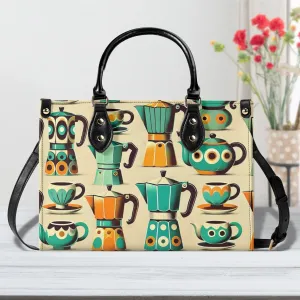 Coffee Lover, Mid Mod Kitschy Retro, State Of Texas Handbag