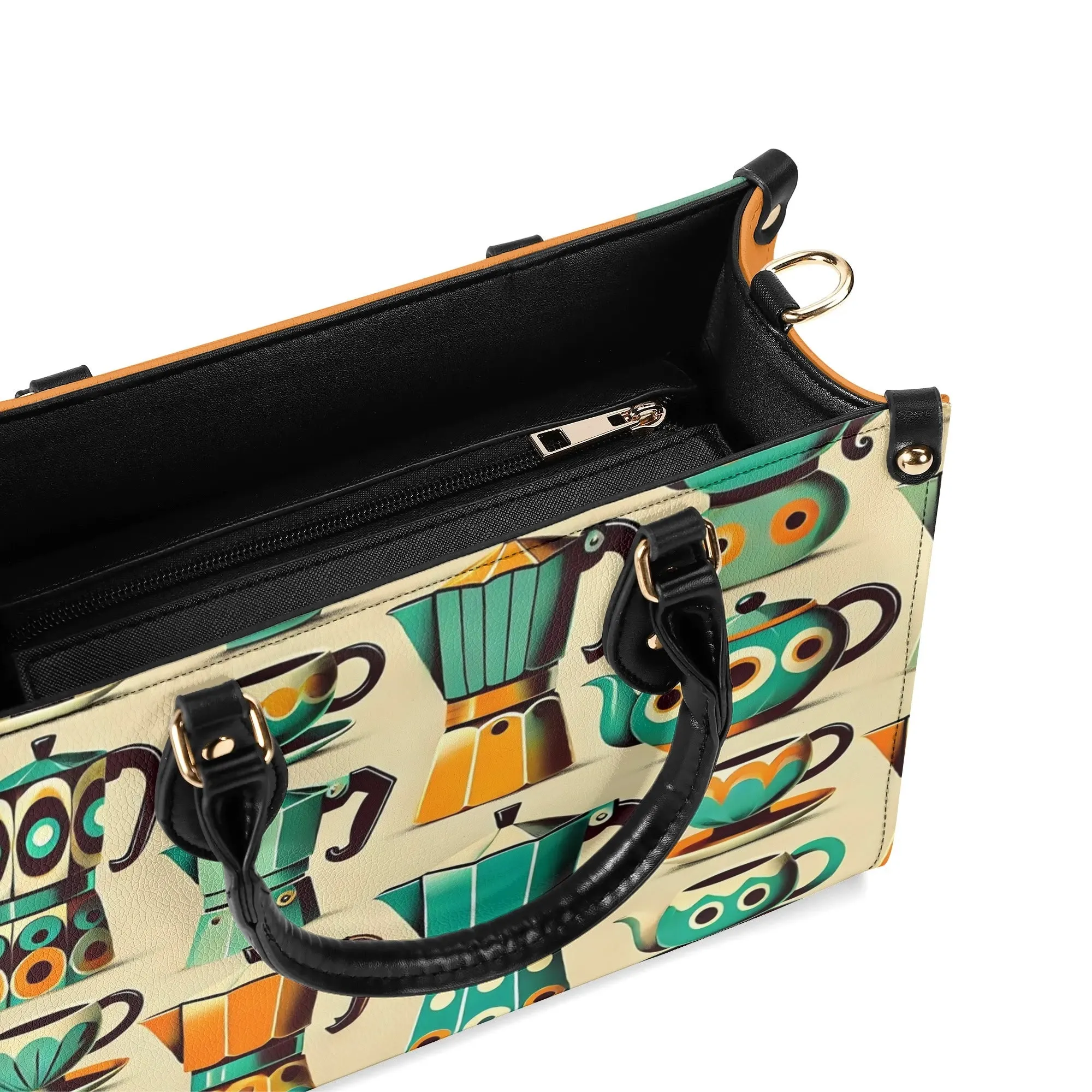 Coffee Lover, Mid Mod Kitschy Retro, State Of Texas Handbag