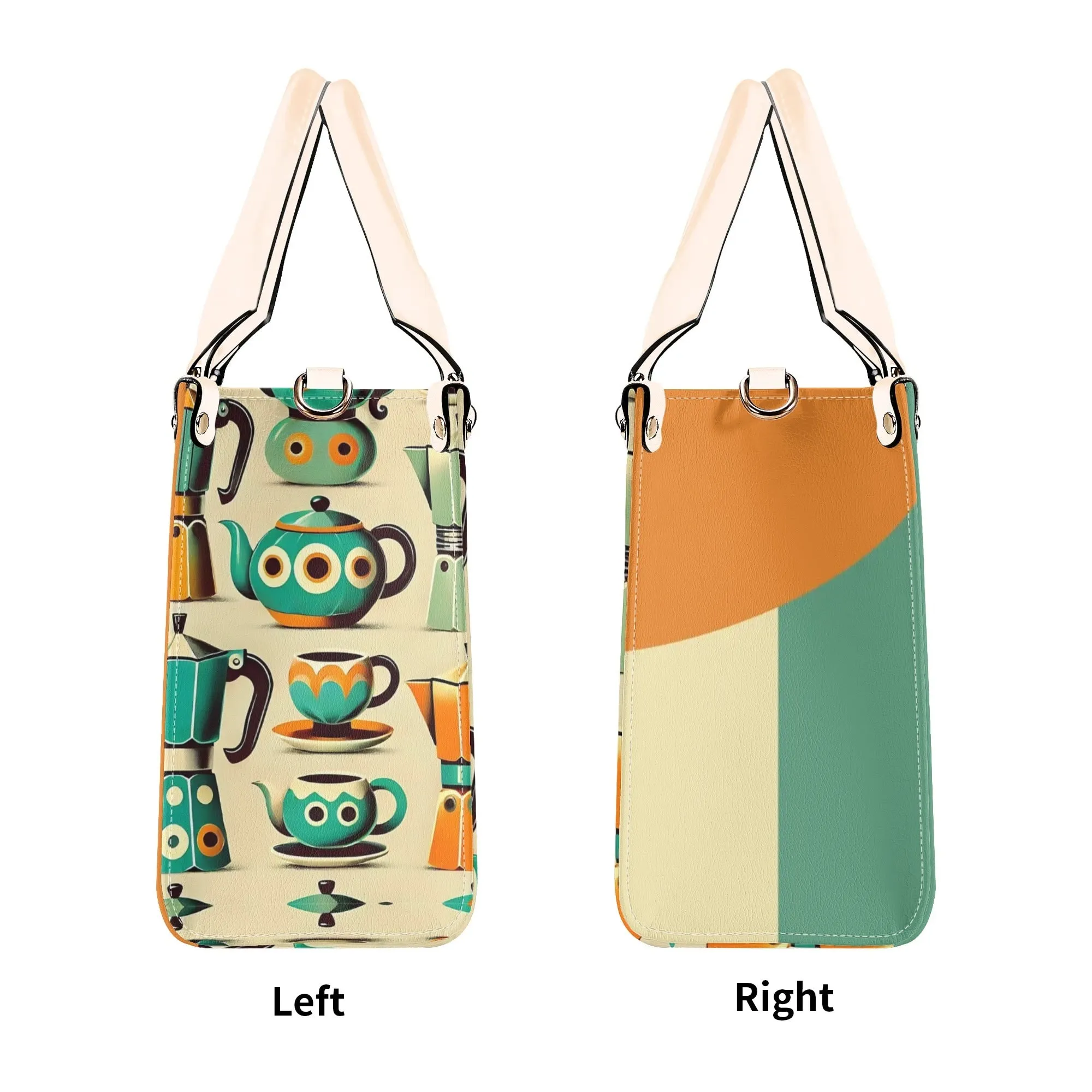 Coffee Lover, Mid Mod Kitschy Retro, State Of Texas Handbag