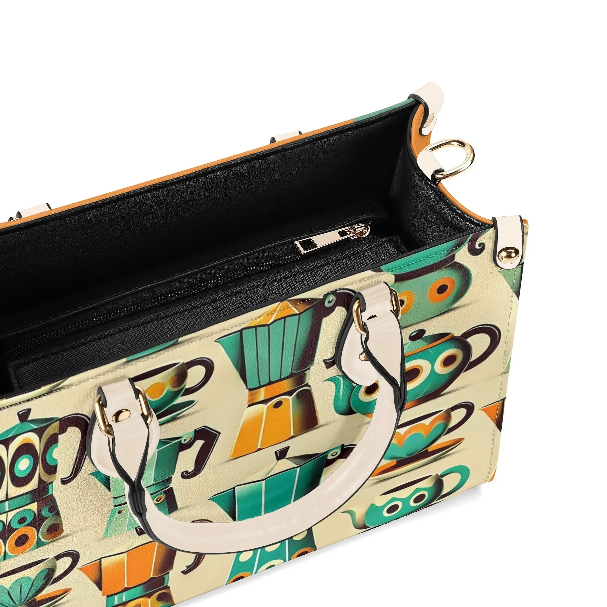 Coffee Lover, Mid Mod Kitschy Retro, State Of Texas Handbag