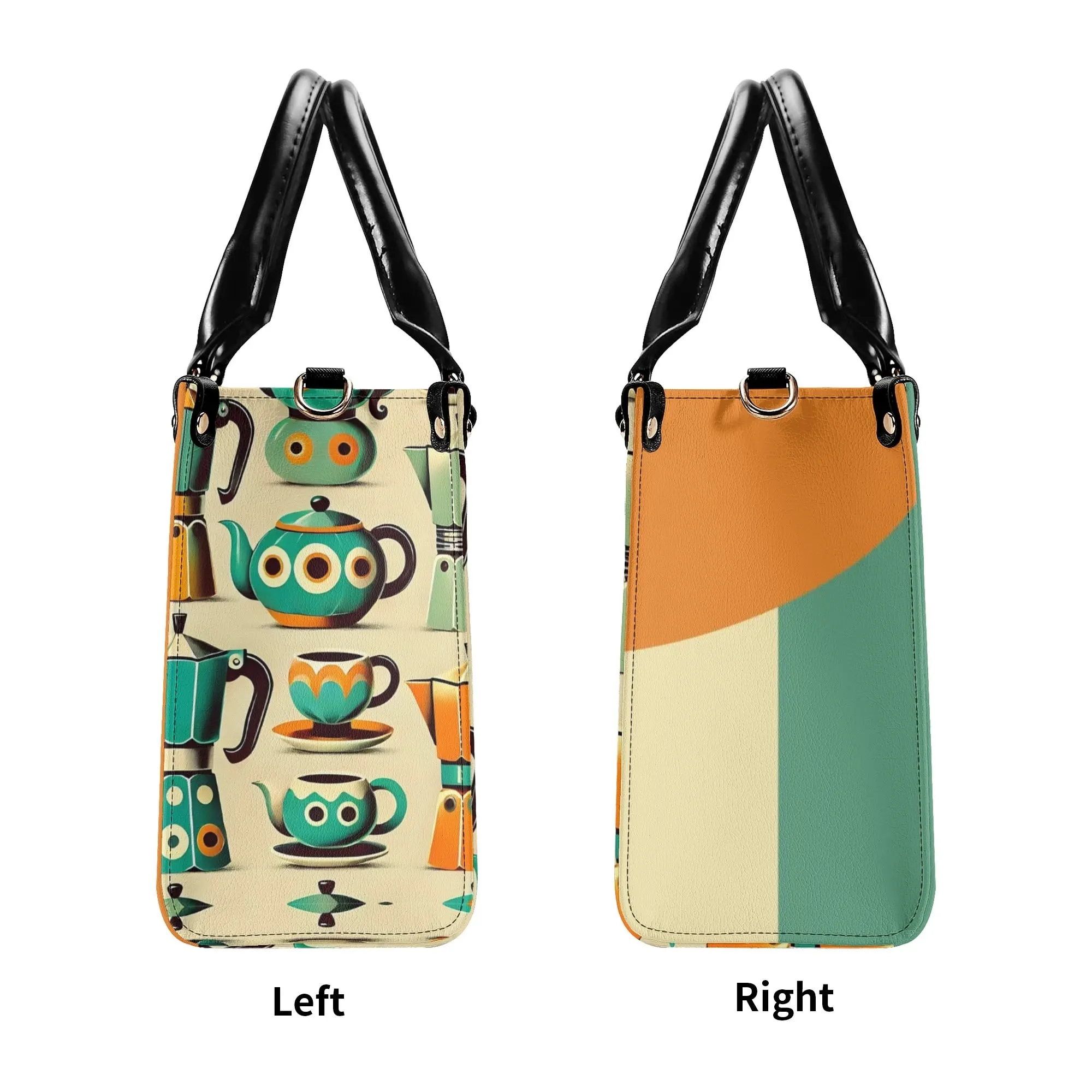 Coffee Lover, Mid Mod Kitschy Retro, State Of Texas Handbag