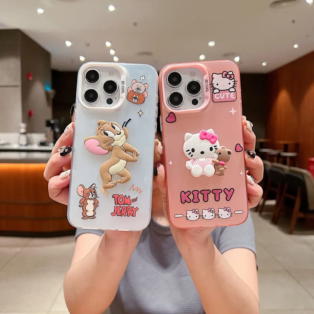 Colorful Printed and 3D Embossed Cartoon Phone Case - Mi Note 13 (5G)