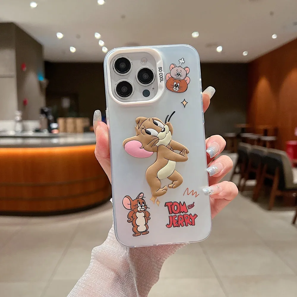 Colorful Printed and 3D Embossed Cartoon Phone Case - Mi Note 13 (5G)