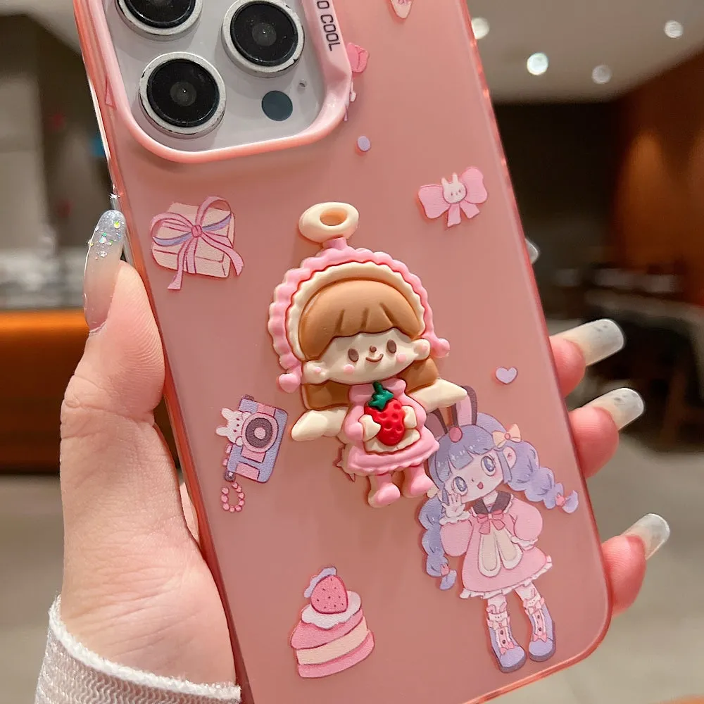 Colorful Printed and 3D Embossed Cartoon Phone Case - Mi Note 13 (5G)