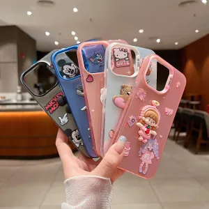 Colorful Printed and 3D Embossed Cartoon Phone Case - Mi Note 13 (5G)