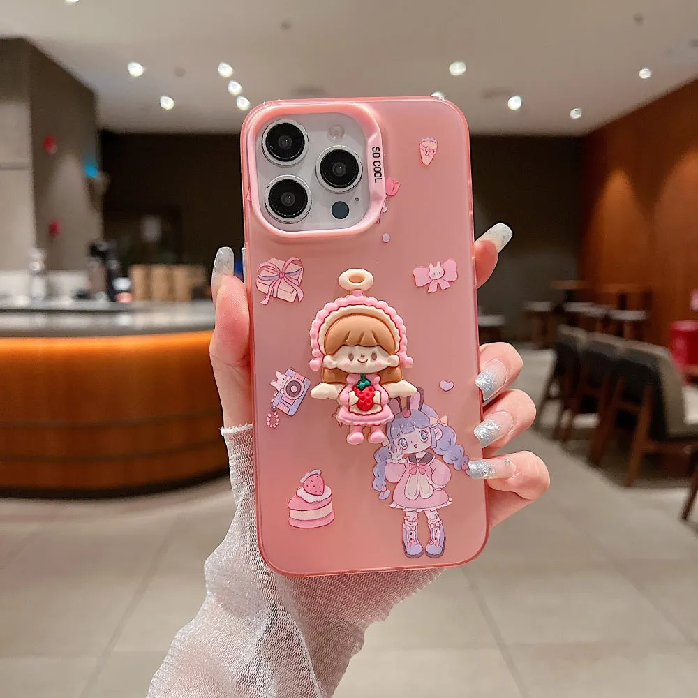 Colorful Printed and 3D Embossed Cartoon Phone Case - Mi Note 13 (5G)