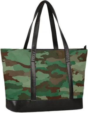 Computer Bags for Laptops for Women Camouflage Forest Camo Work Tote Bag Teacher Handbag Shoulder Bag fits 13-15.6 inch Laptop