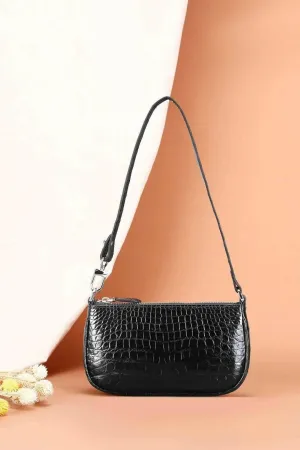 Crocodile Leather Underarm Shoulder bag