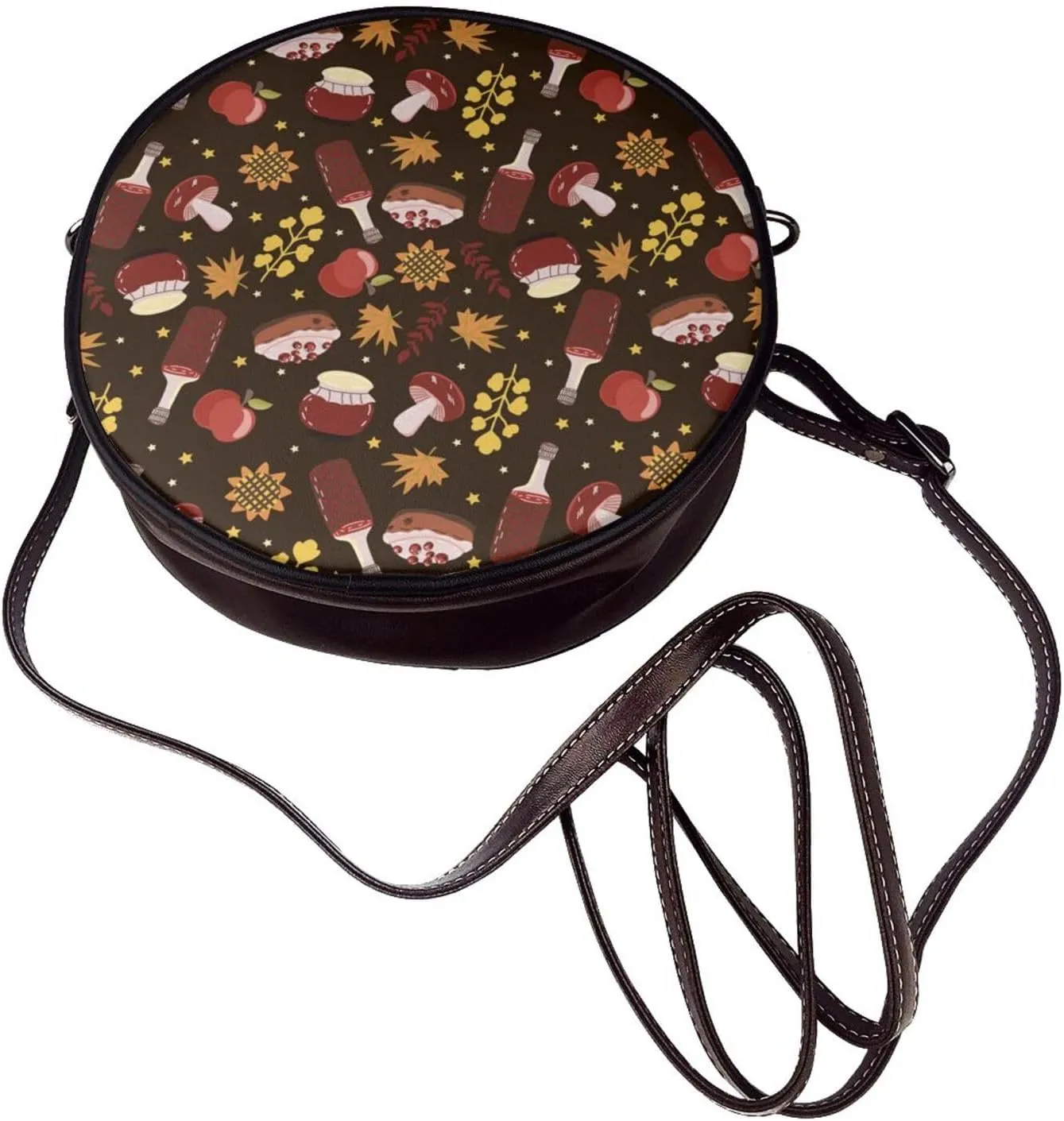 Crossbody Shoulder Bags for Women Small Round Satchel Handbags Purse