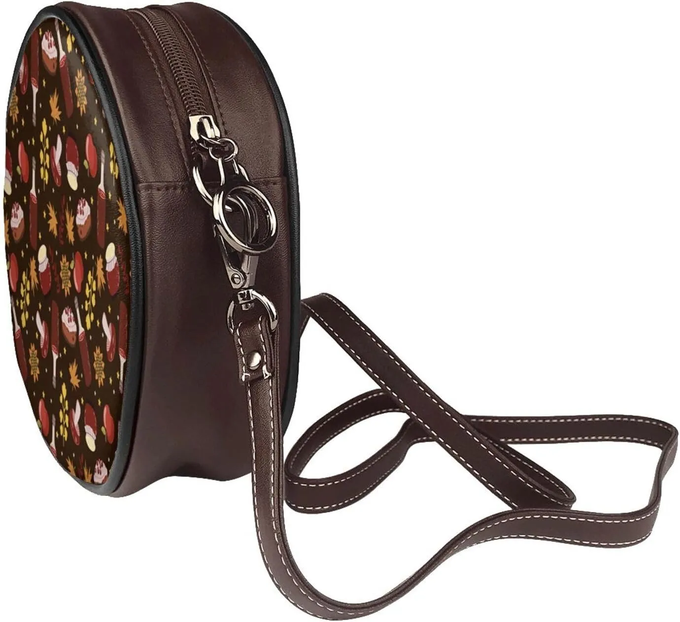 Crossbody Shoulder Bags for Women Small Round Satchel Handbags Purse