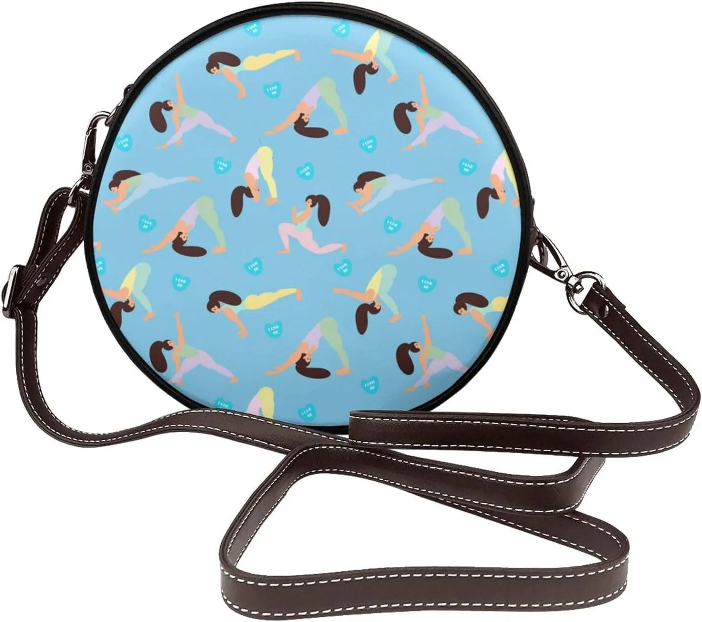 Crossbody Shoulder Bags for Women Small Round Satchel Handbags Purse