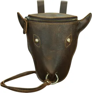 Crossbody Small Sling Backpack for Women Men Stadium Approved with Front Pocket for Concerts Classic Hiking Bag(Brown)