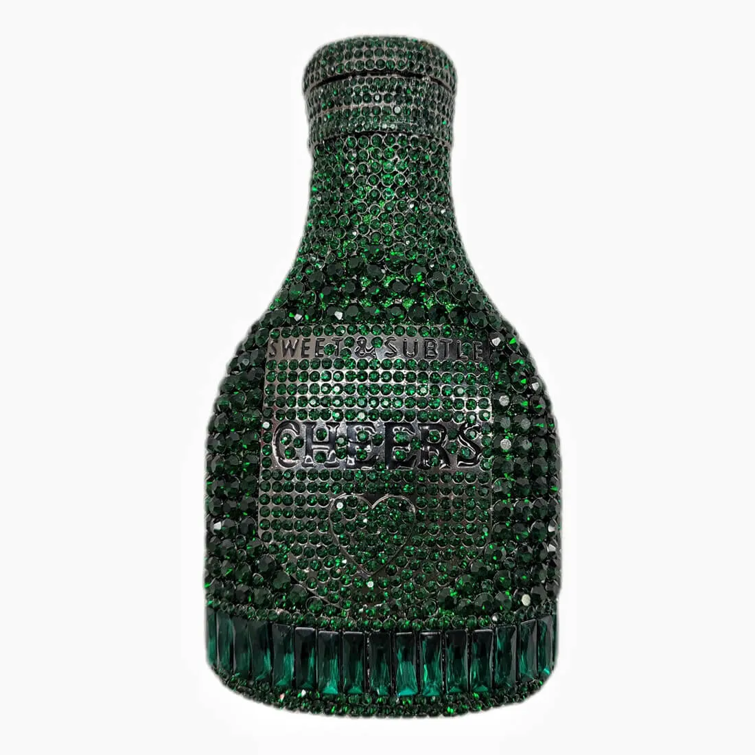 Crystal Champagne Bottle Clutch
