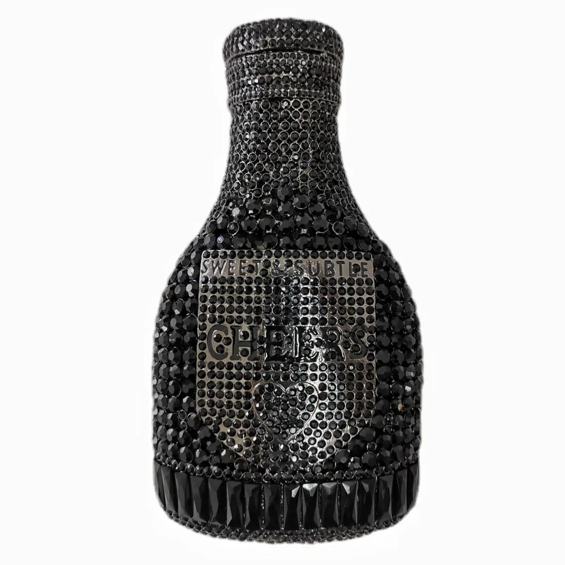Crystal Champagne Bottle Clutch